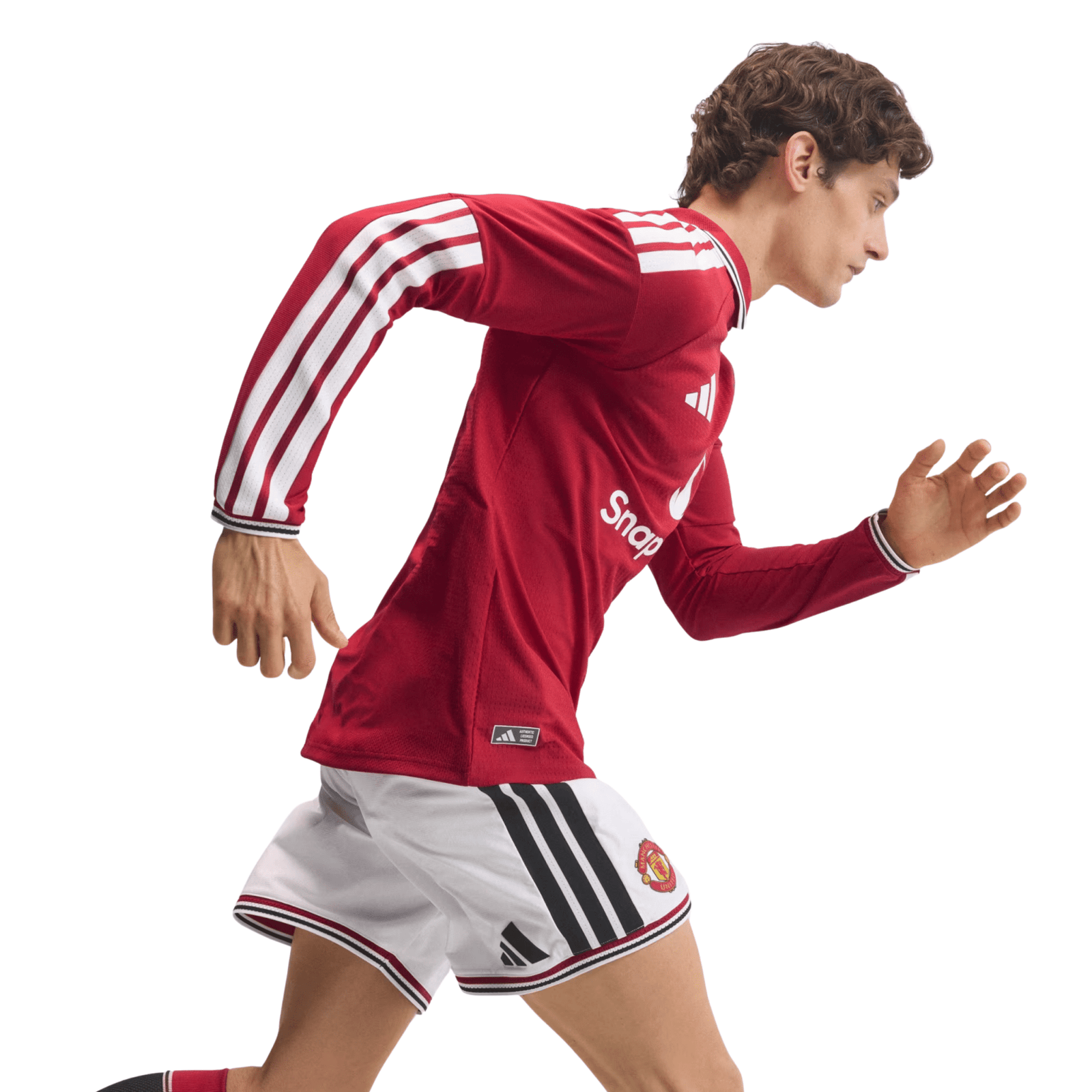 adidas Manchester United Authentic Long Sleeve Home Jersey 26/27 (Red) | SoccerWearhouse