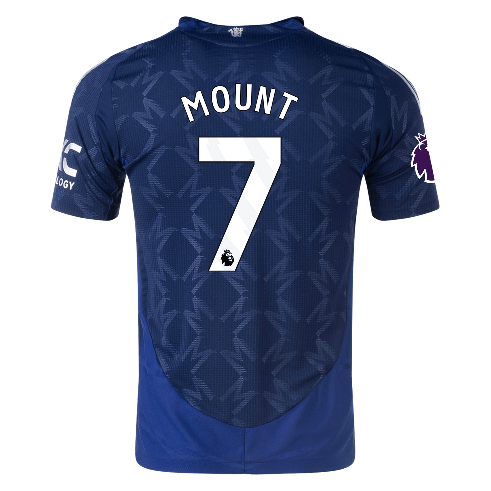 adidas Manchester United Authentic Mason Mount Away w/ EPL Patch 24/25 (Night Indigo) | SoccerWearhouse