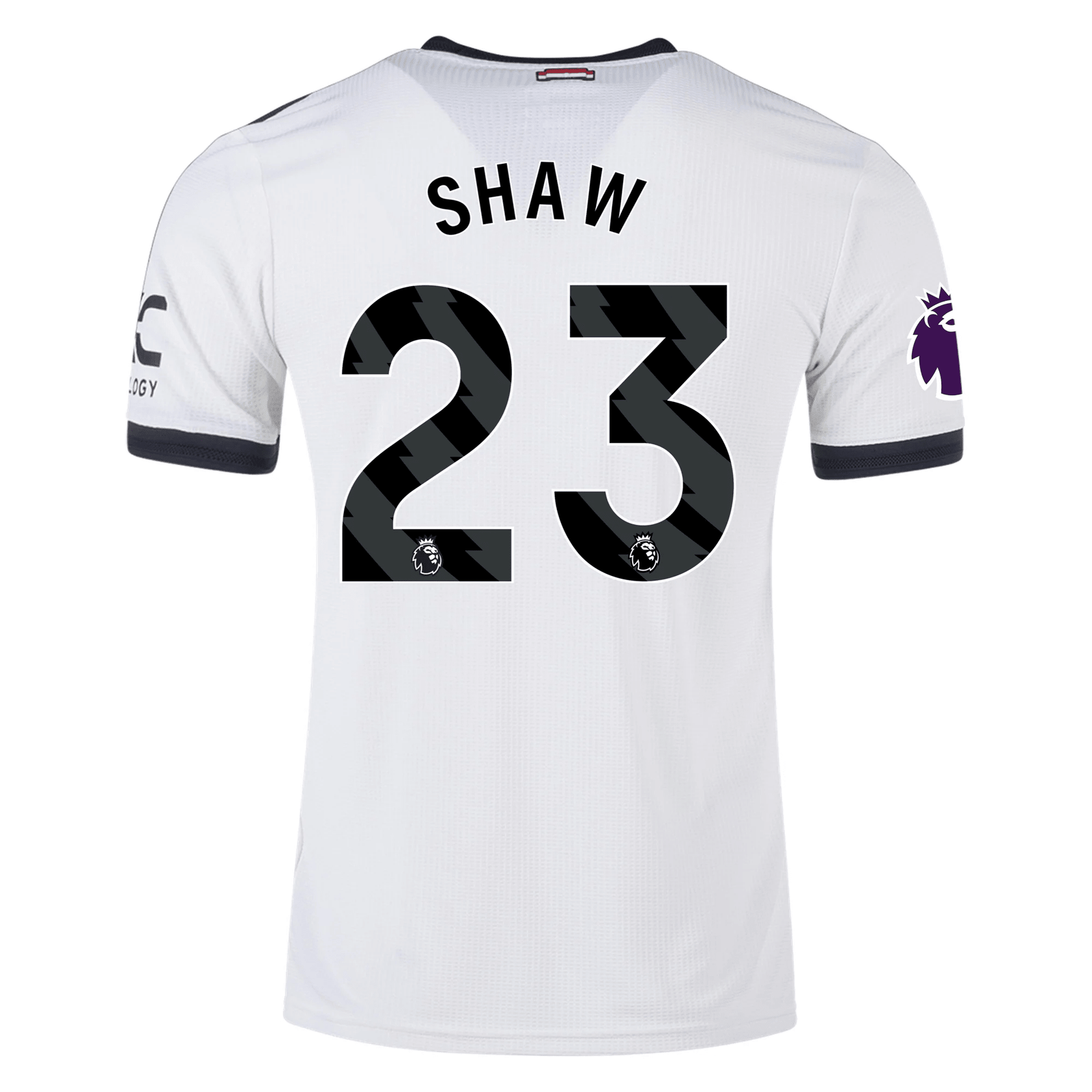 adidas Manchester United Luke Shaw Authentic Third Jersey w/ EPL Patch 24/25 (Off White) | SoccerWearhouse