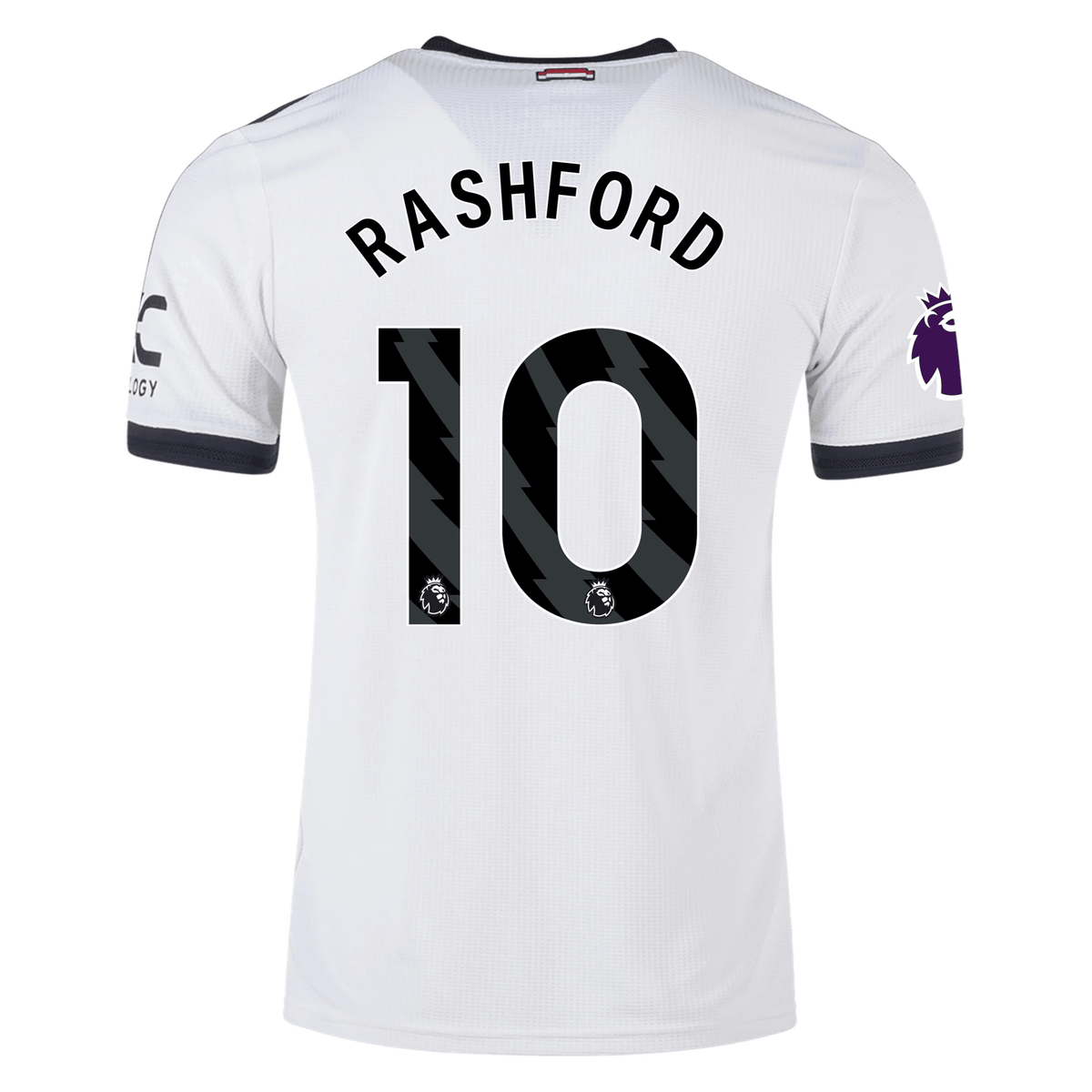 adidas Manchester United Marcus Rashford Authentic Third Jersey w/ EPL Patch 24/25 (Off White) | SoccerWearhouse