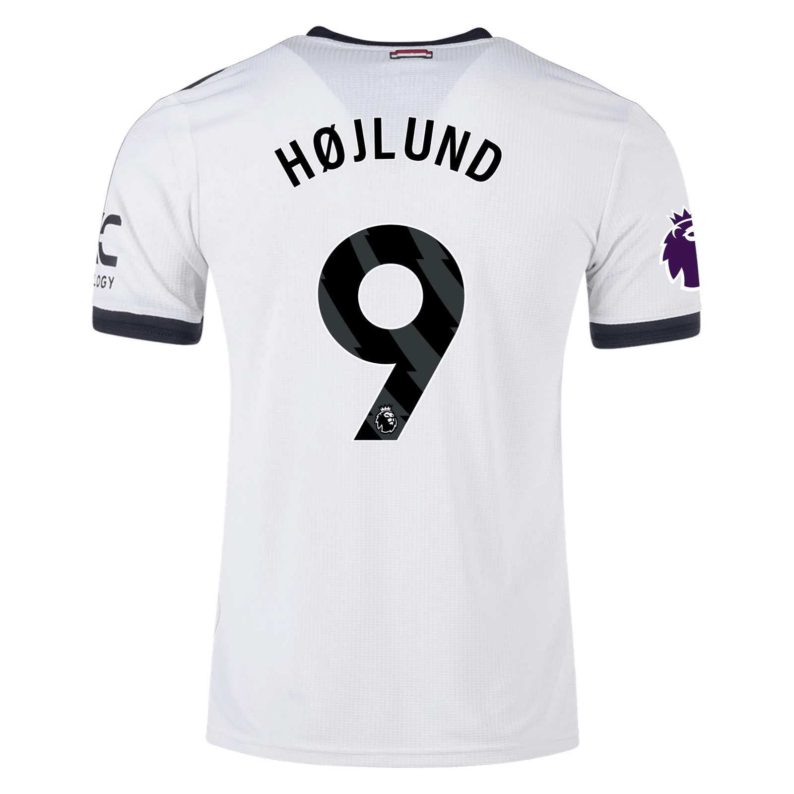adidas Manchester United Rasmus Højlund Authentic Third Jersey w/ EPL Patch 24/25 (Off White) | SoccerWearhouse