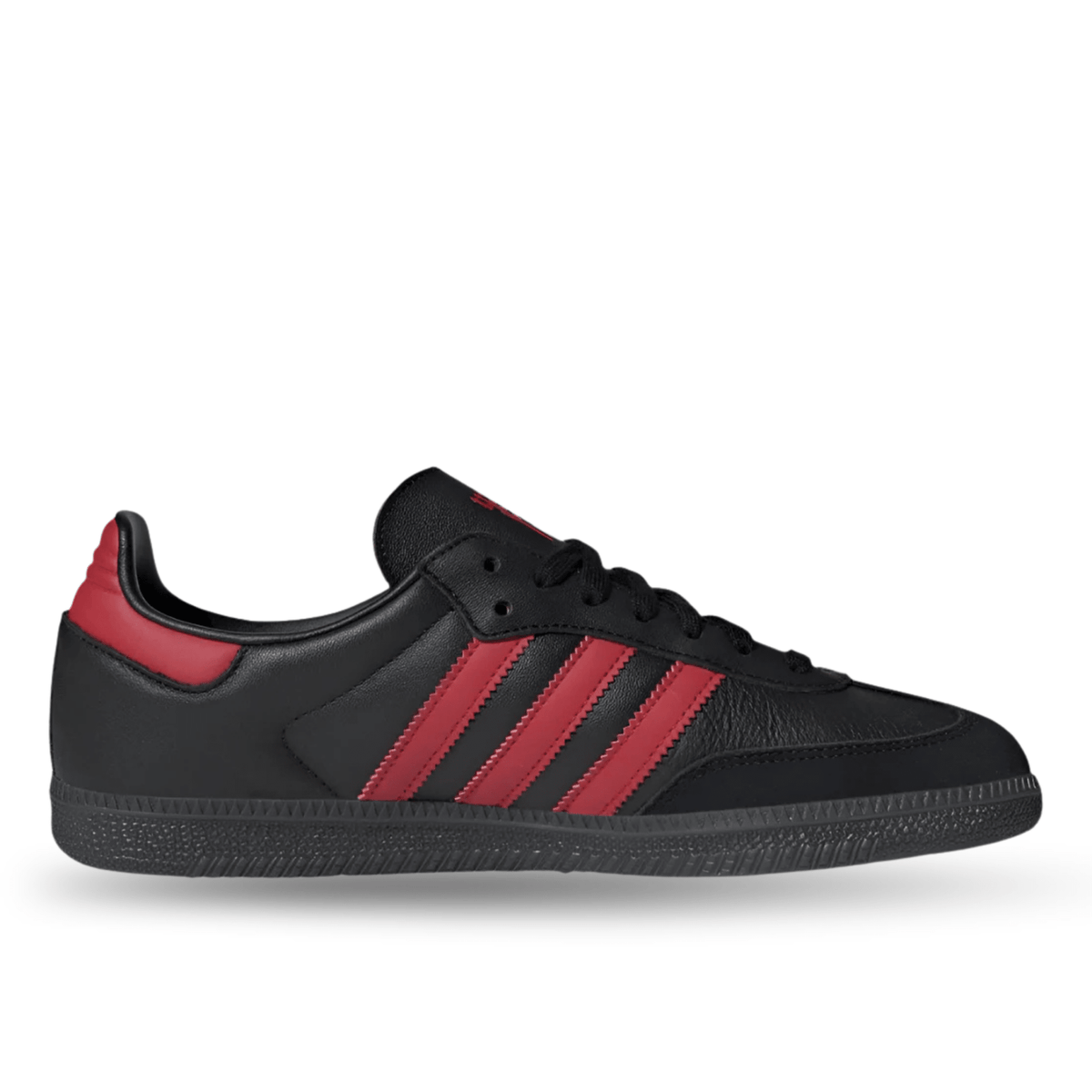 adidas Manchester United Samba Indoor Soccer Shoes (Black/Red) | SoccerWearhouse