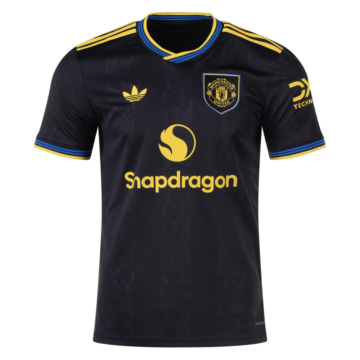 adidas Manchester United Third Jersey 25/26 (Black/Preloved Yellow) | SoccerWearhouse
