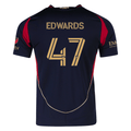adidas Matt Edwards Atlanta United Authentic Home Jersey w/ MLS Patches 25/26 (Red/Black)