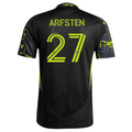 adidas Max Arfsten Columbus Crew Authentic Away Jersey w/ MLS Patches 25/26 (Black/Yellow)