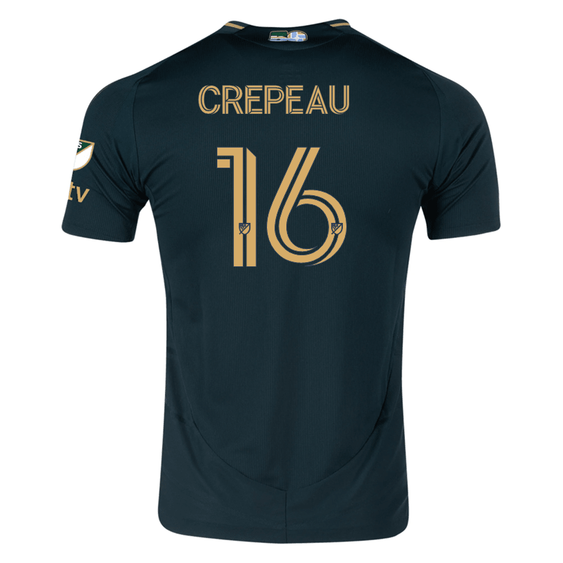 adidas Maxime Crepeau Portland Timbers Authentic Home Jersey w/ MLS &amp; Apple Patch 25/26 (Green/Gold) | SoccerWearhouse