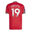 adidas Mbeumo Men's Manchester United Home Jersey 25/26 w/ EPL + NRFR Patches (Red)