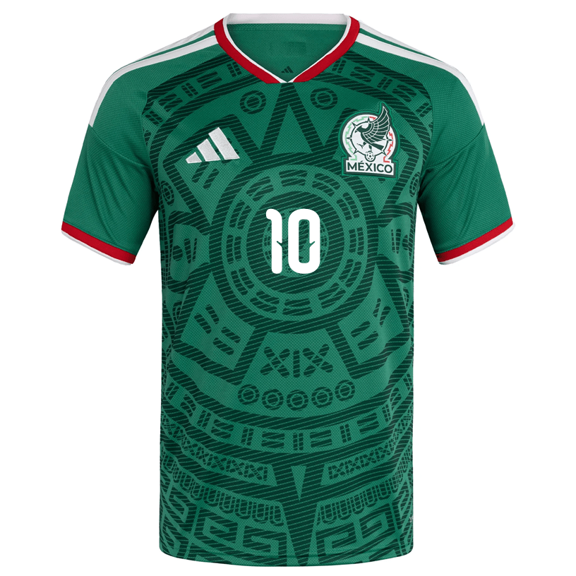 adidas Men's A. Vega Mexico Authentic Home 2026 World Cup Jersey (Bold Green) | SoccerWearhouse