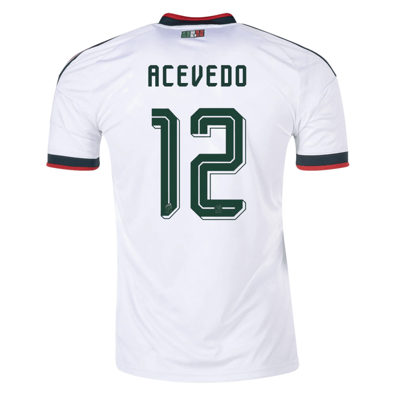 adidas Men's Acevedo Mexico 2026 Away Stadium Jersey (White) | SoccerWearhouse