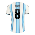 adidas Men's Acuna Argentina Match Authentic Player 2026 Home Jersey (White/Icy Blue)