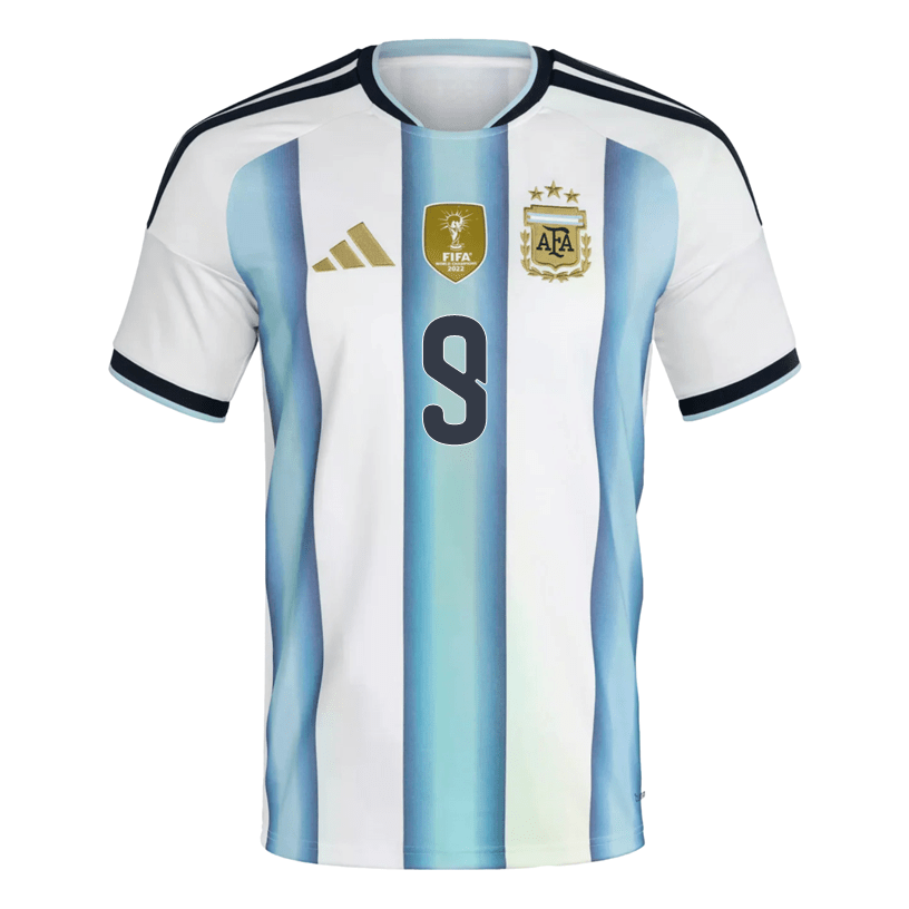 adidas Men's Alvarez Argentina 2026 Home World Cup Jersey (White/Icey Light Blue) | SoccerWearhouse