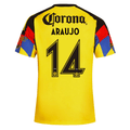adidas Men's Araujo  Club America Home Jersey 25/26 (Yellow)