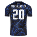 adidas Men's Argentina Alexis Mac Allister Away Stadium Jersey 2026 (Black/Blue)