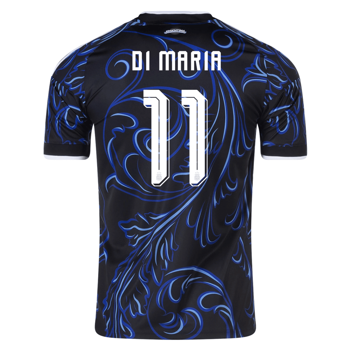 adidas Men's Argentina Angel Di Maria Away Stadium Jersey 2026 (Black/Blue) | SoccerWearhouse