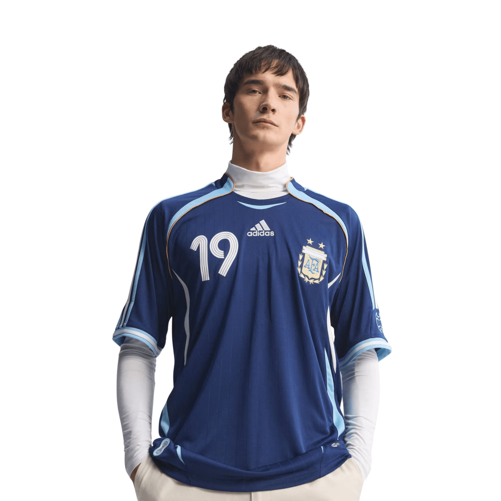 adidas Men's Argentina Lionel Messi 2006 Away Jersey (Dark Blue) | SoccerWearhouse
