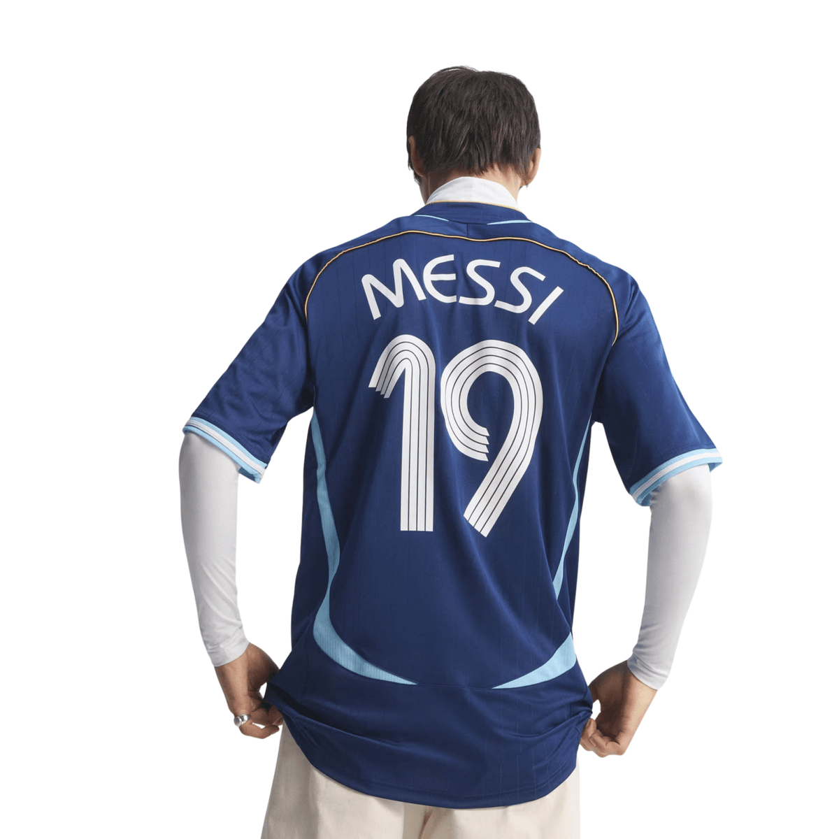 adidas Men's Argentina Lionel Messi 2006 Away Jersey (Dark Blue) | SoccerWearhouse