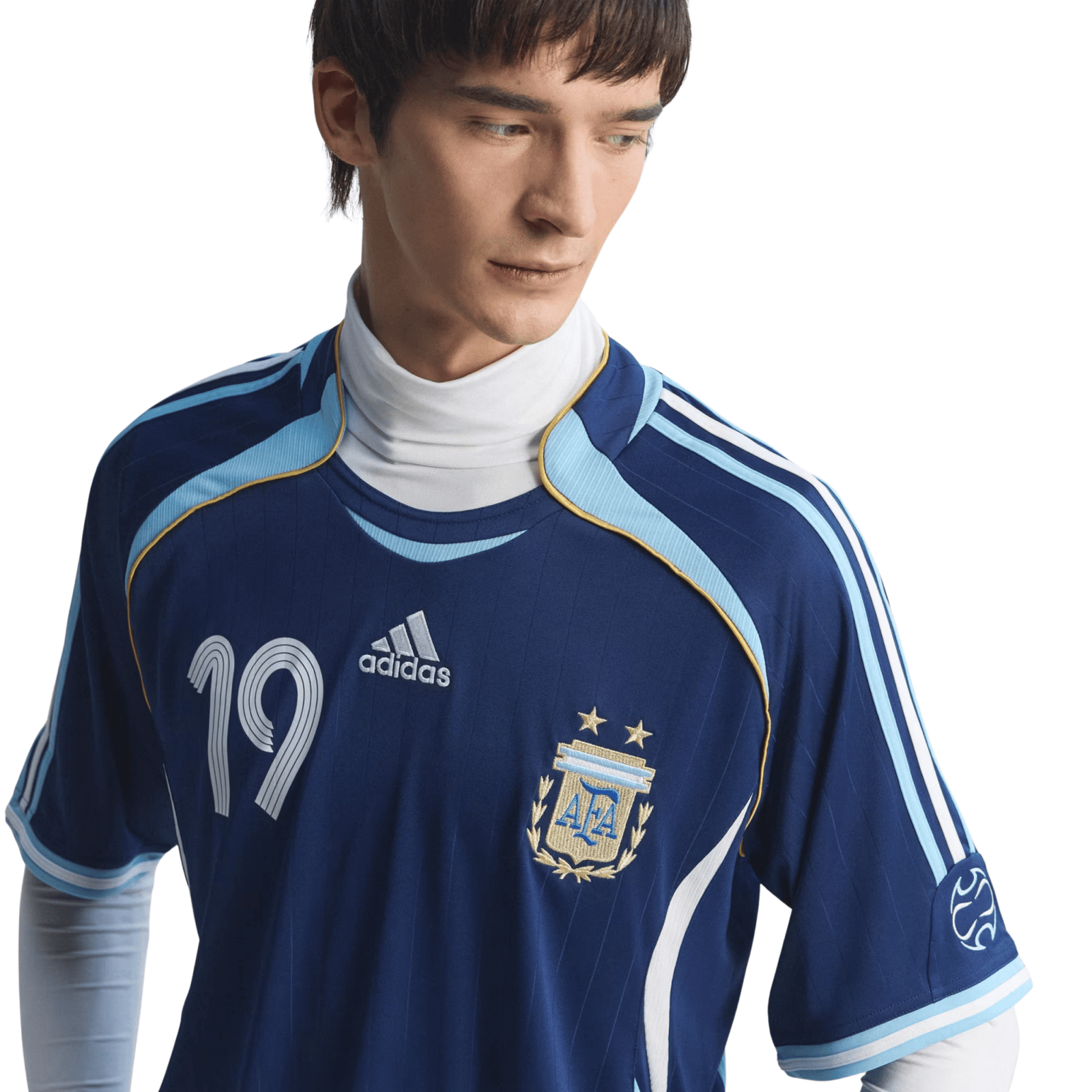 adidas Men's Argentina Lionel Messi 2006 Away Jersey (Dark Blue) | SoccerWearhouse