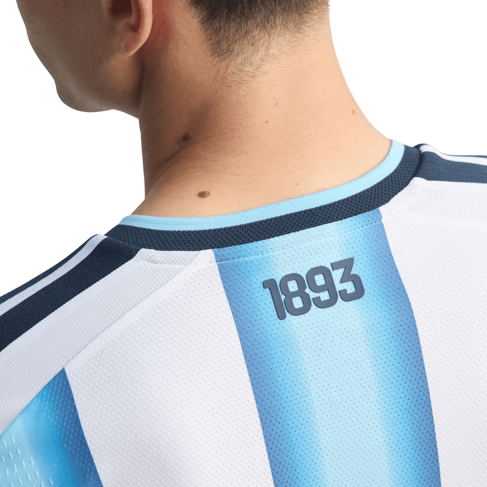 adidas Men's Argentina Long Sleeve Authentic Home Long Sleeve Jersey 2026 (White/Icey Blue/Light Blue) | SoccerWearhouse