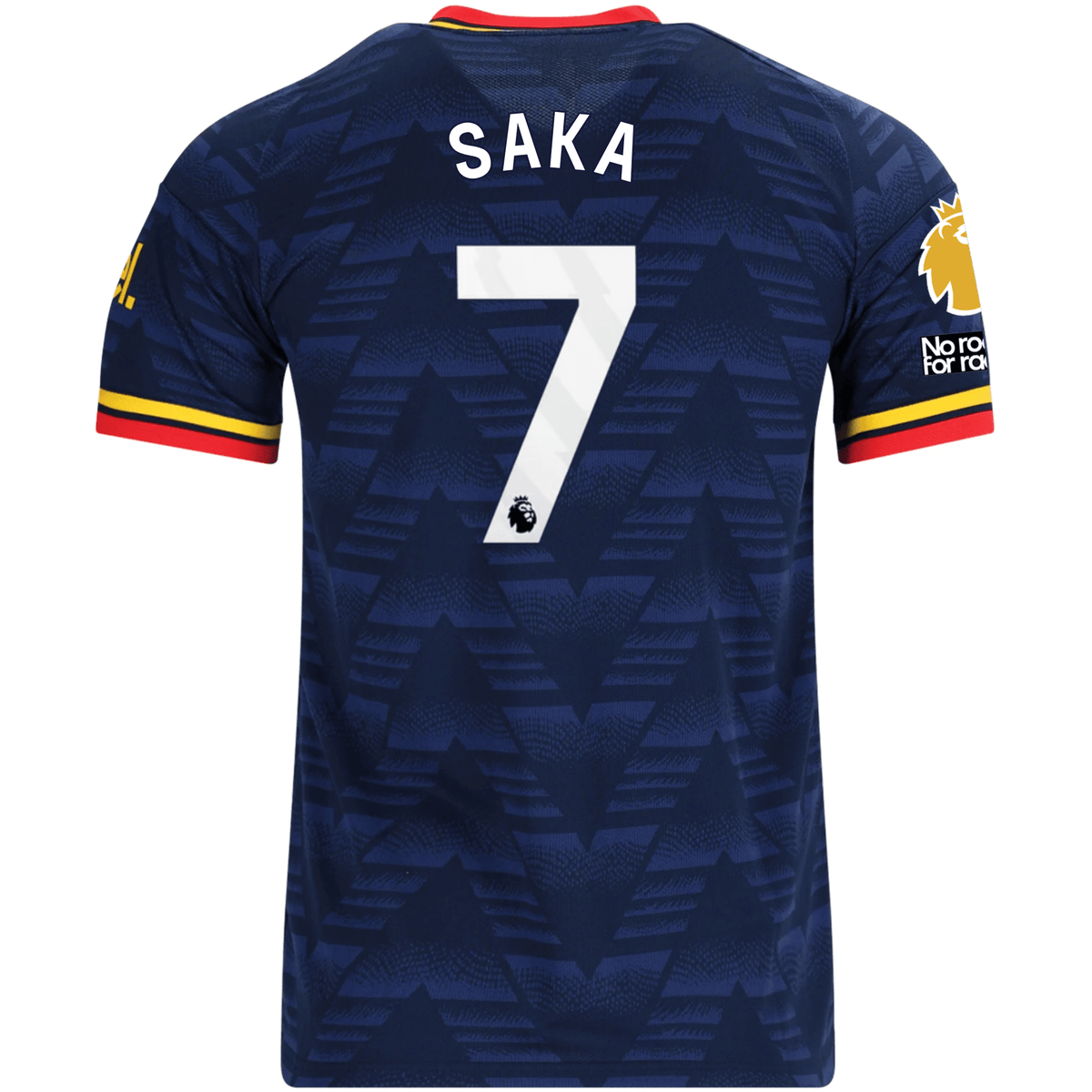 adidas Men's Arsenal Bukayo Saka Away Jersey EPL + No Room For Racism Patches 26/27 (Navy/Yellow) | SoccerWearhouse