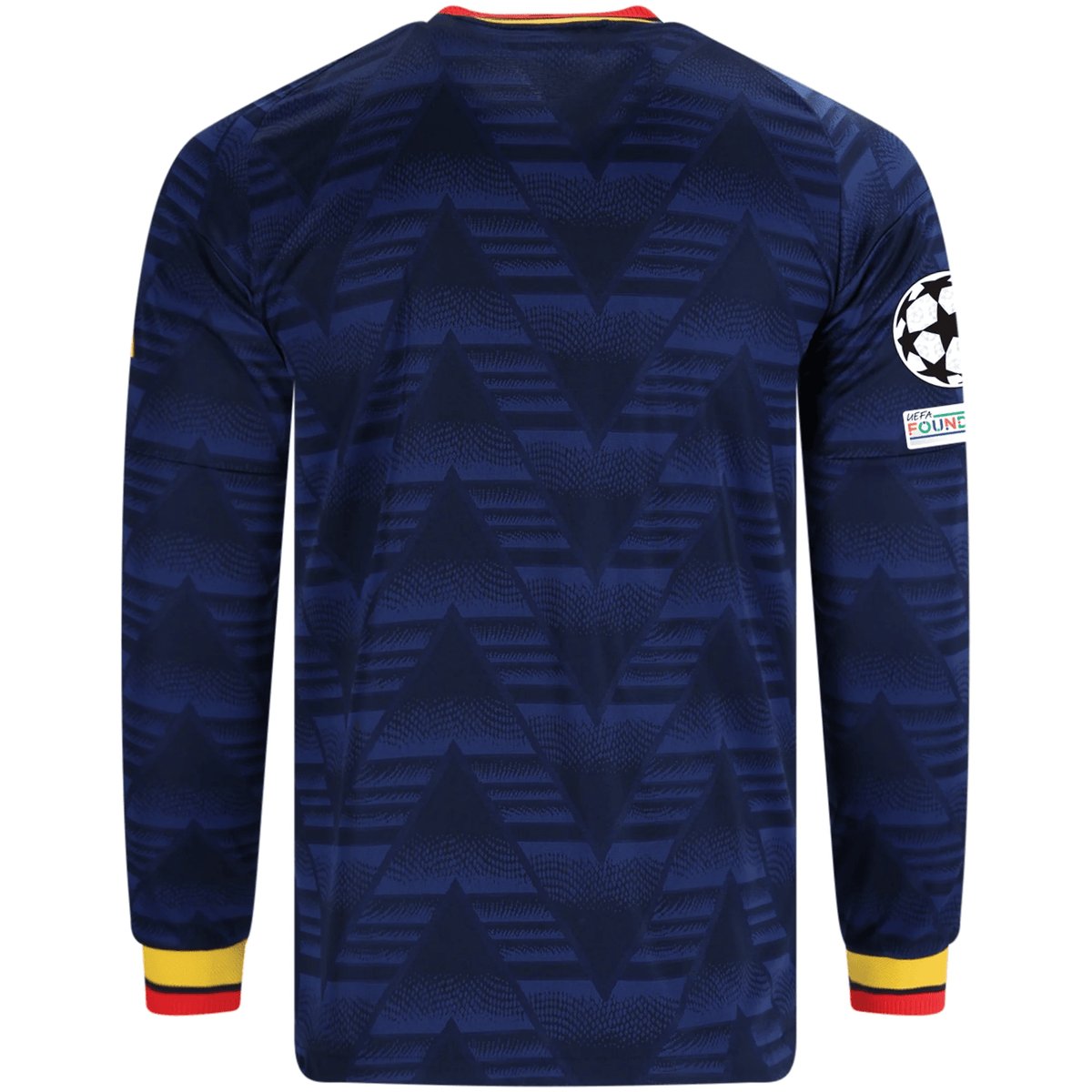 adidas Mens Arsenal Long Sleeve Authentic Away Jersey w/ Champions League Patches 26/27 (Navy) | SoccerWearhouse