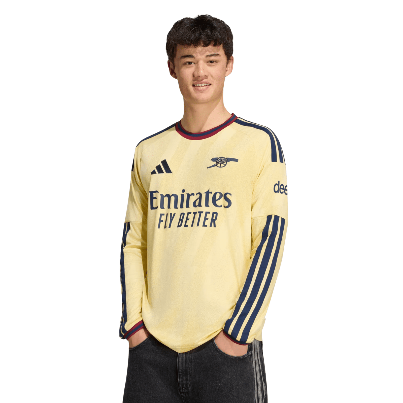 adidas Mens Arsenal Long Sleeve Third Jersey 26/27 (Yellow) | SoccerWearhouse