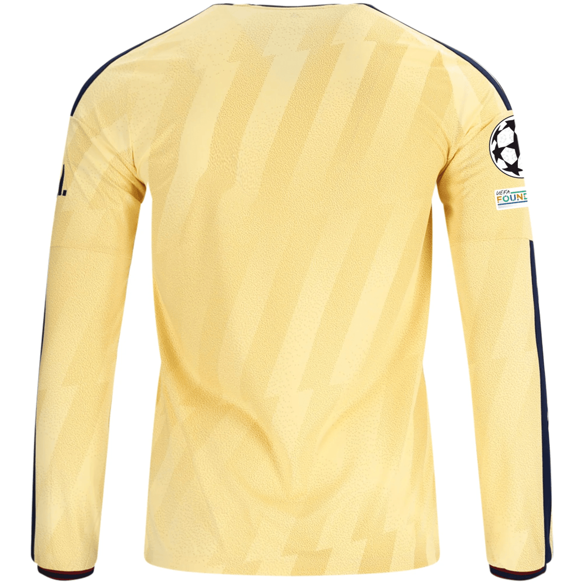 adidas Mens Arsenal Long Sleeve Third Jersey w/ Champions League Patches 26/27 (Yellow) | SoccerWearhouse