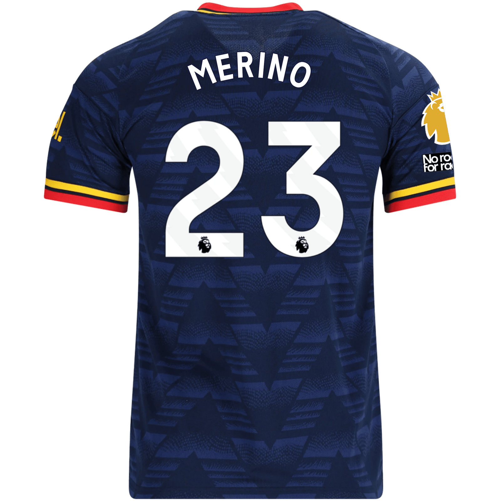 adidas Men's Arsenal Mikel Merino Away Jersey EPL + No Room For Racism Patches 26/27 (Navy/Yellow) | SoccerWearhouse