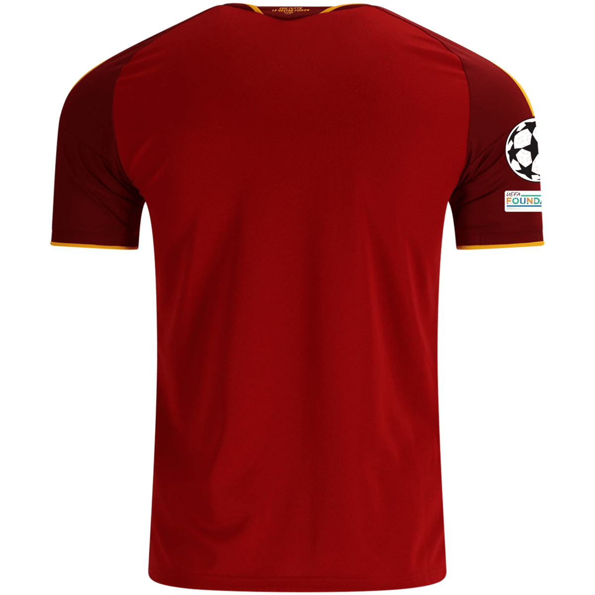 adidas Mens AS Roma Home Jersey w/ Champions League Patches 26/27 (Burgundy) | SoccerWearhouse