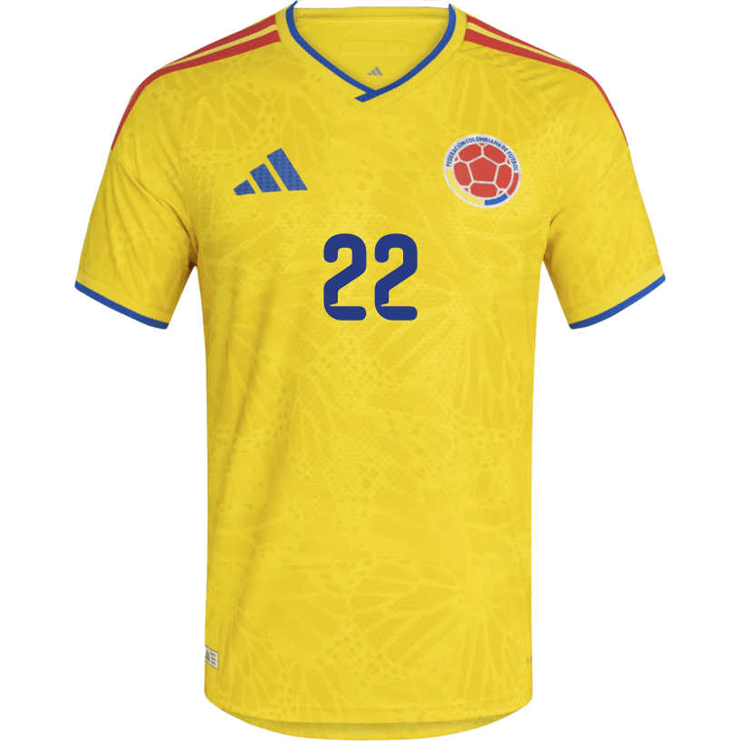 adidas Men's Asprilla Colombia 2026 Authentic Home Jersey (Impact Yellow) | SoccerWearhouse