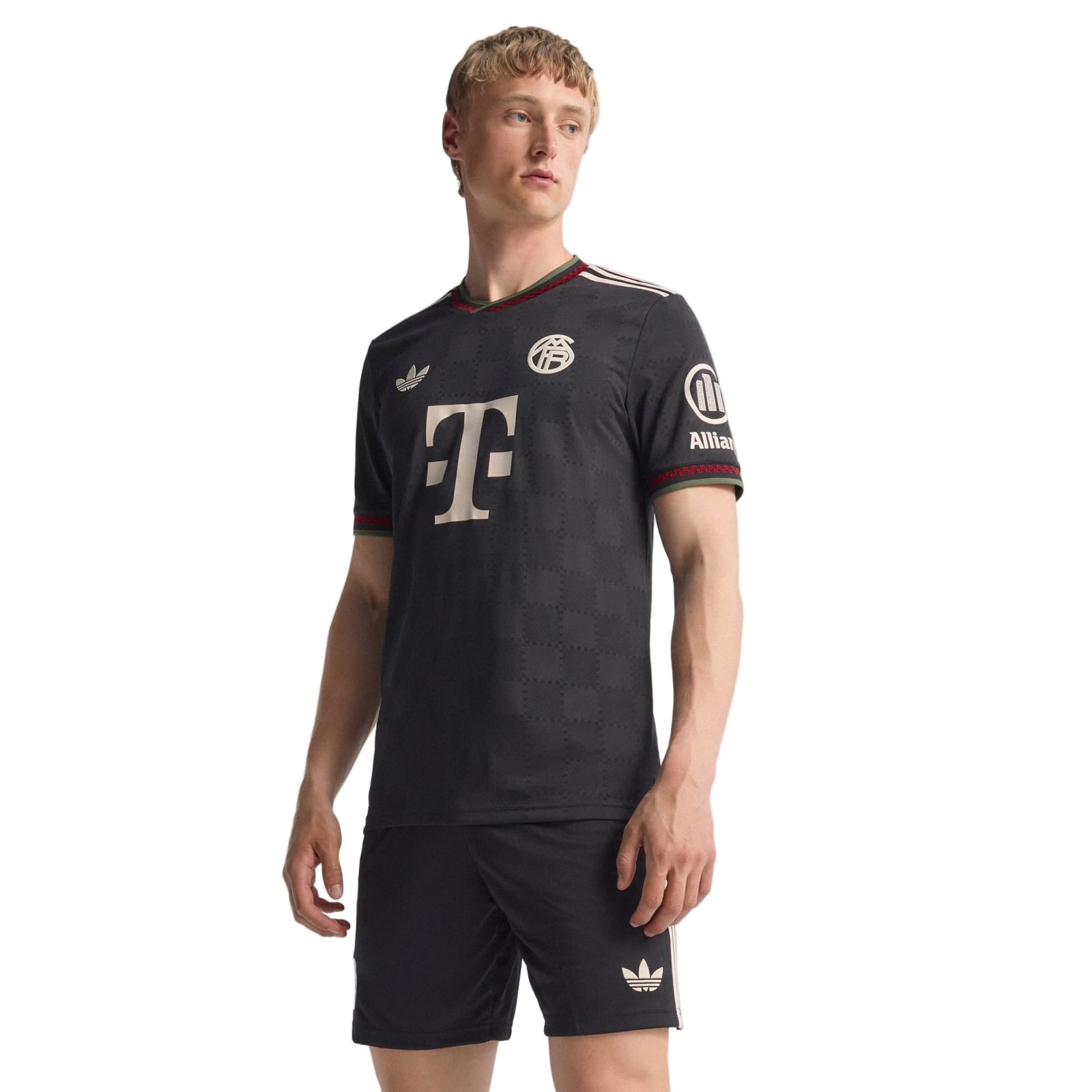 adidas Men's Bayern Munich 25/26 Authentic Third Jersey (Black/Olive Green) | SoccerWearhouse