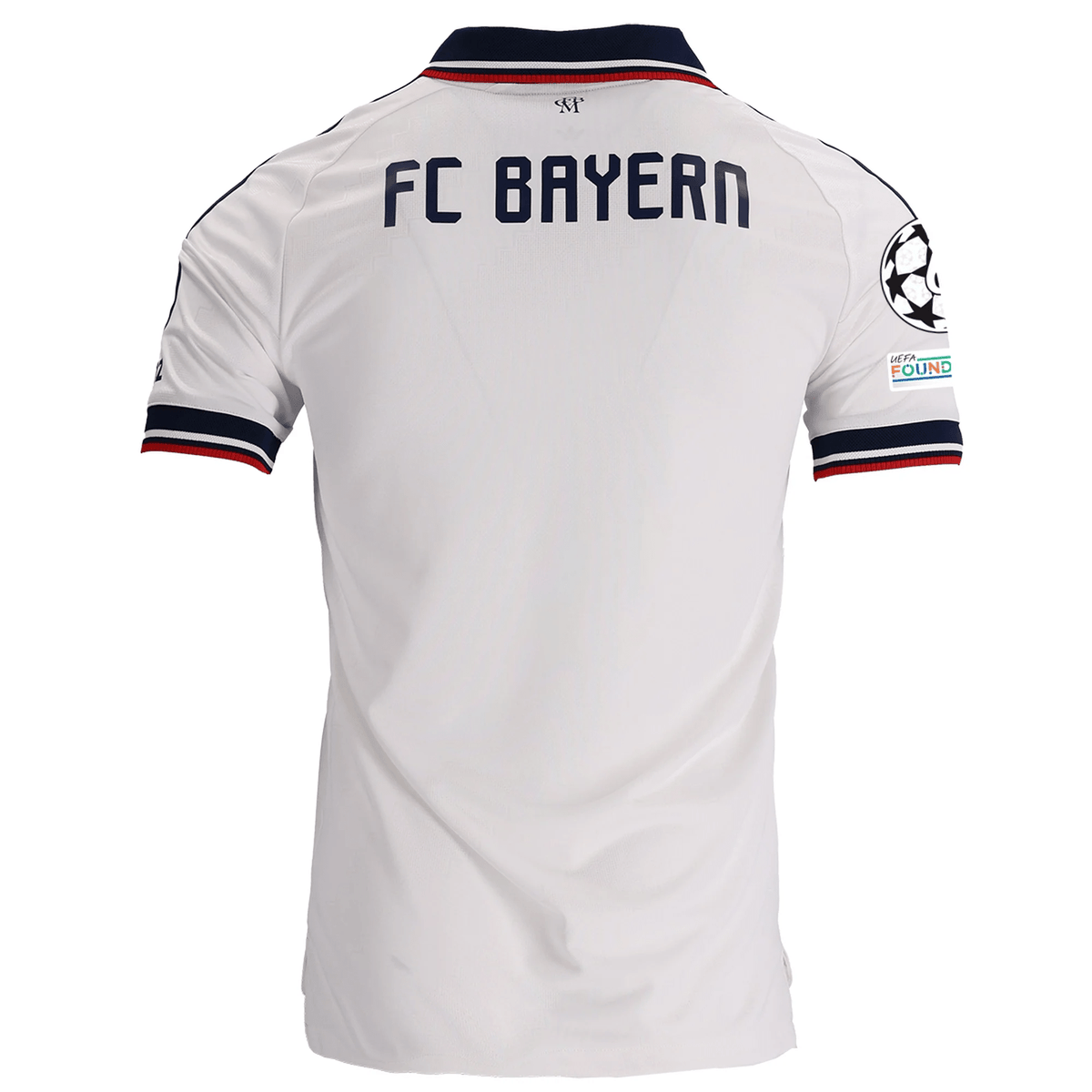 adidas Mens Bayern Munich Authentic Away Jersey w/ Champions League Patches 26/27 (White) | SoccerWearhouse