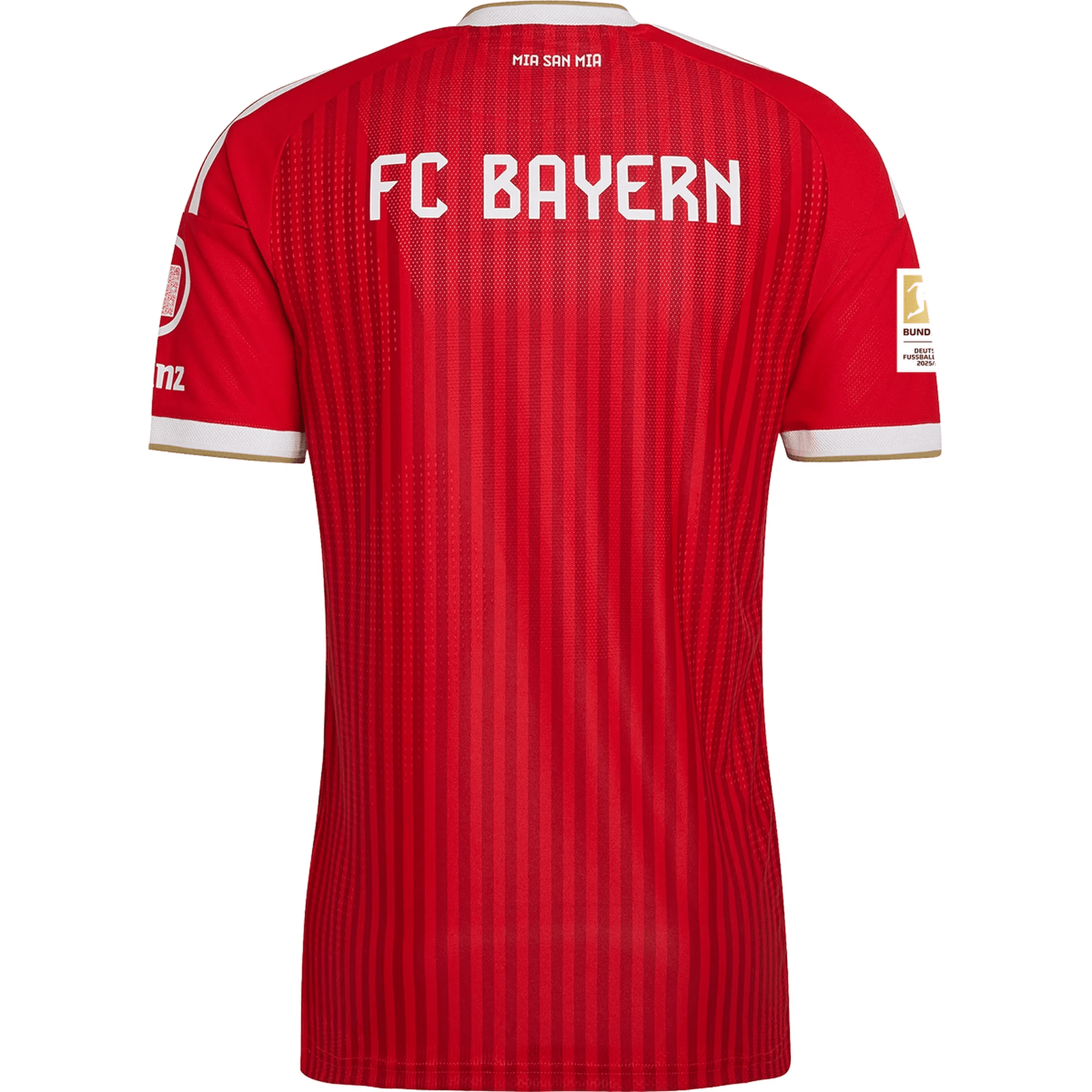 adidas Mens Bayern Munich Authentic Home Jersey w/ Bundesliga Champion Patch 26/27 (Red) | SoccerWearhouse