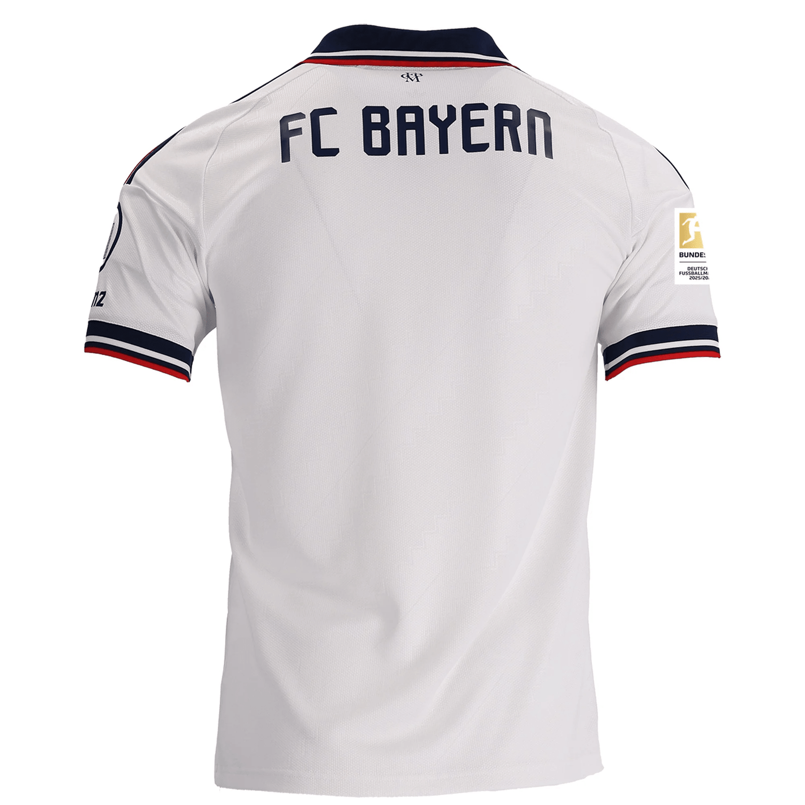 adidas Mens Bayern Munich Away Jersey w/ Bundesliga Champion Patch 26/27 (White) | SoccerWearhouse