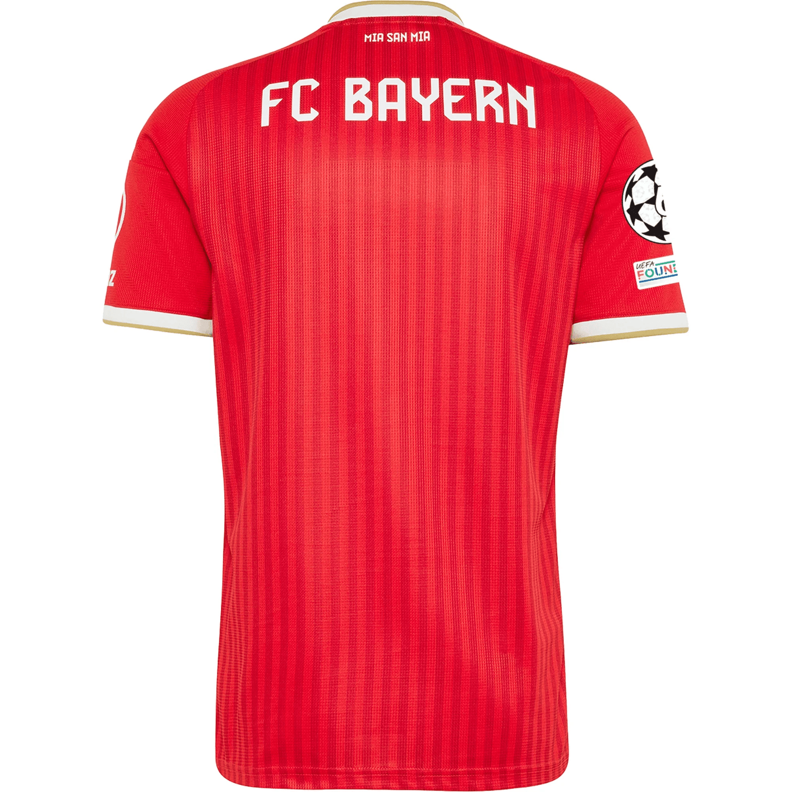 adidas Mens Bayern Munich Home Jersey w/ Champions League Patches 26/27 (Red) | SoccerWearhouse
