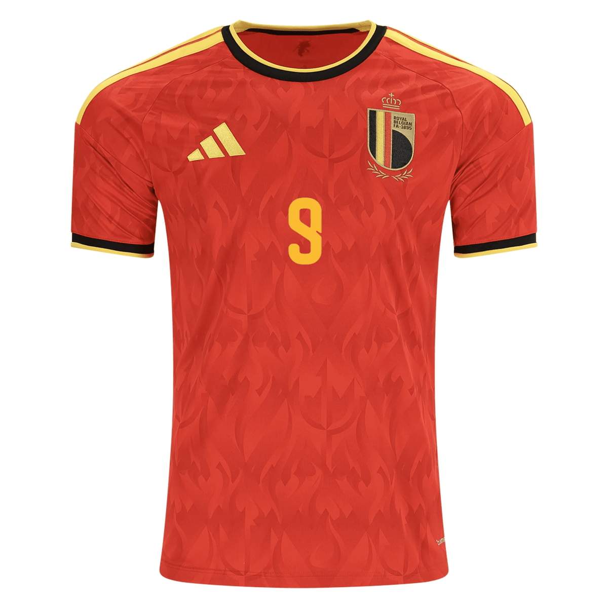 adidas Men's Belgium Leandro Trossard Home Jersey 2026 (Red/Bold Gold) | SoccerWearhouse