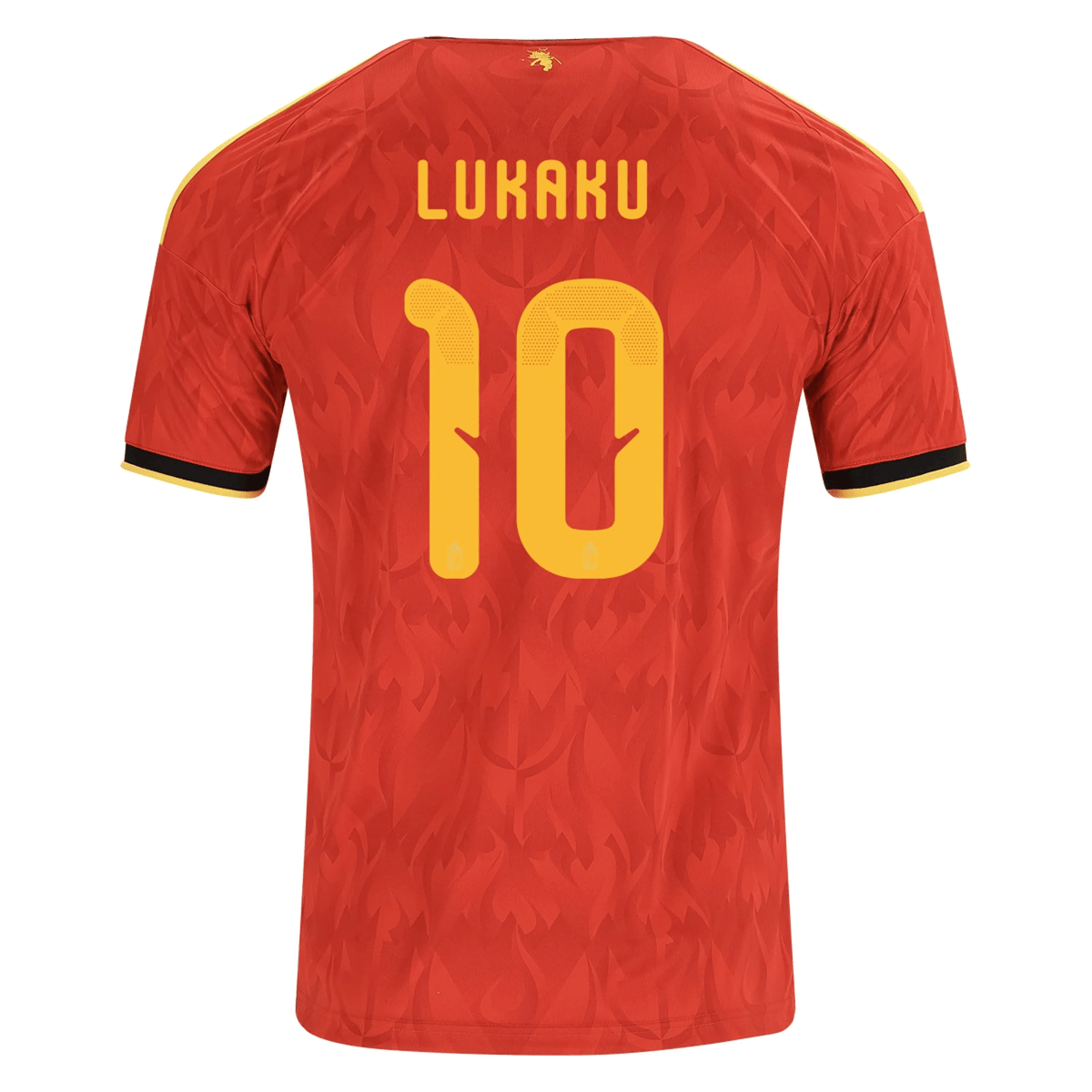 adidas Men's Belgium Romelu Lukaku Home Jersey 2026 (Red/Bold Gold) | SoccerWearhouse