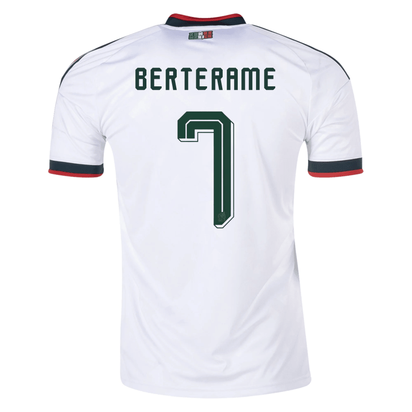adidas Men's Berterame Mexico 2026 Away Stadium Jersey (White) | SoccerWearhouse
