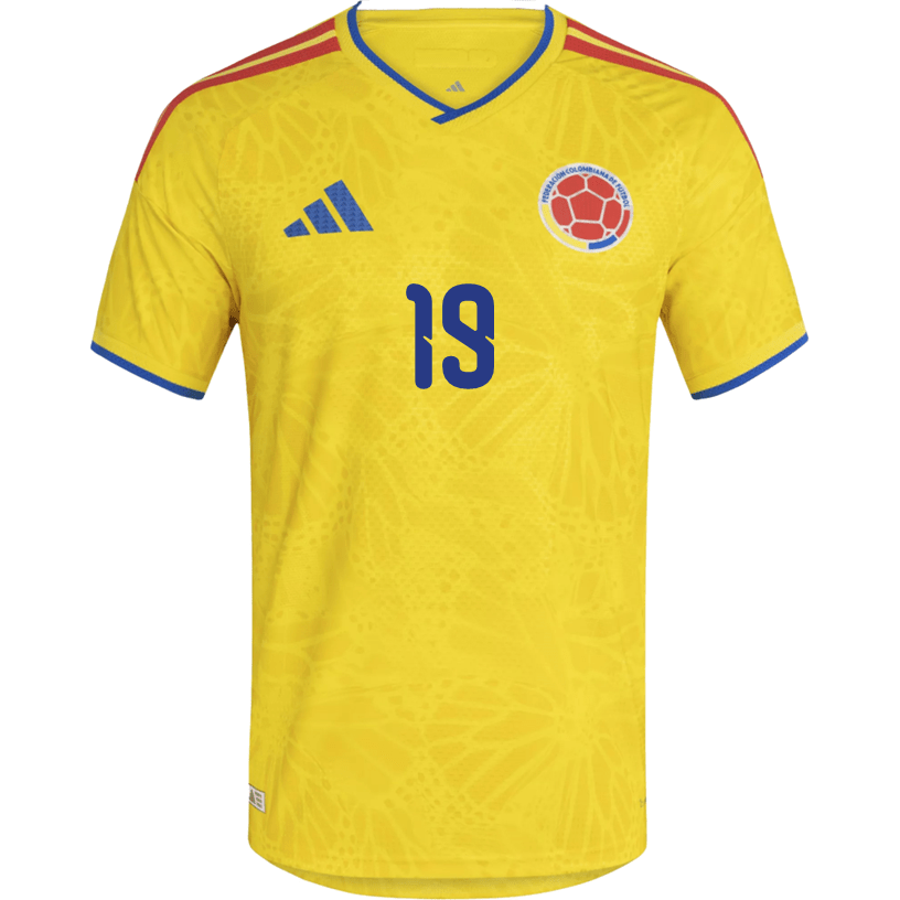 adidas Men's Borre Colombia 2026 Authentic Home Jersey (Impact Yellow) | SoccerWearhouse