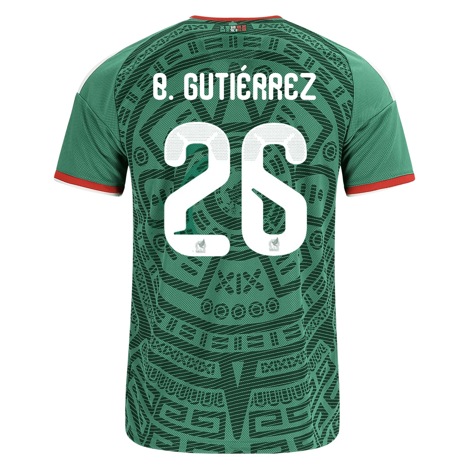 adidas Men's Brian Gutiérrez Mexico Home 2026 World Cup Jersey (Bold Green) | SoccerWearhouse