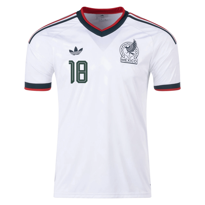 adidas Men's O. Bargas Mexico 2026 Away Stadium Jersey (White) | SoccerWearhouse