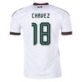 adidas Men's Chavez Mexico 2026 Away Stadium Jersey (White)