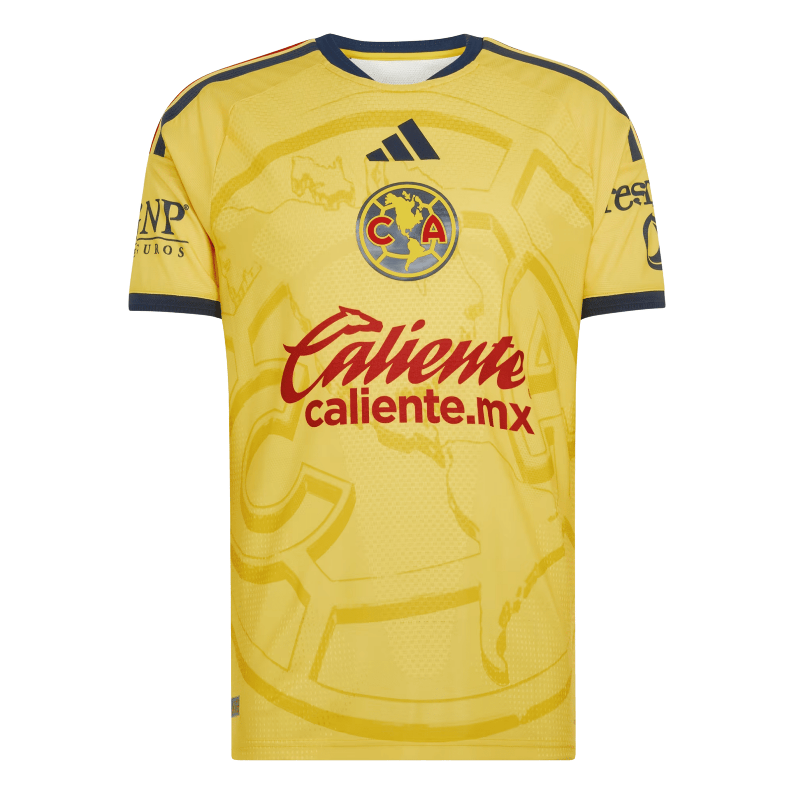 adidas Mens Club América Authentic Home Jersey 26/27 (Yellow) | SoccerWearhouse