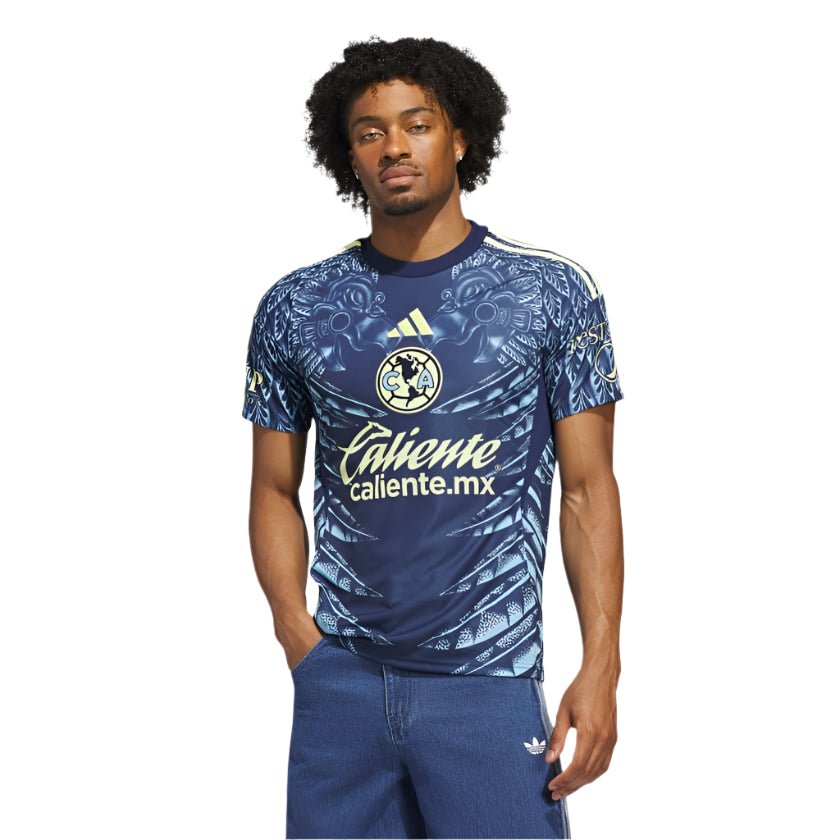 adidas Men's Club América Away Jersey 25/26 (Blue) | SoccerWearhouse