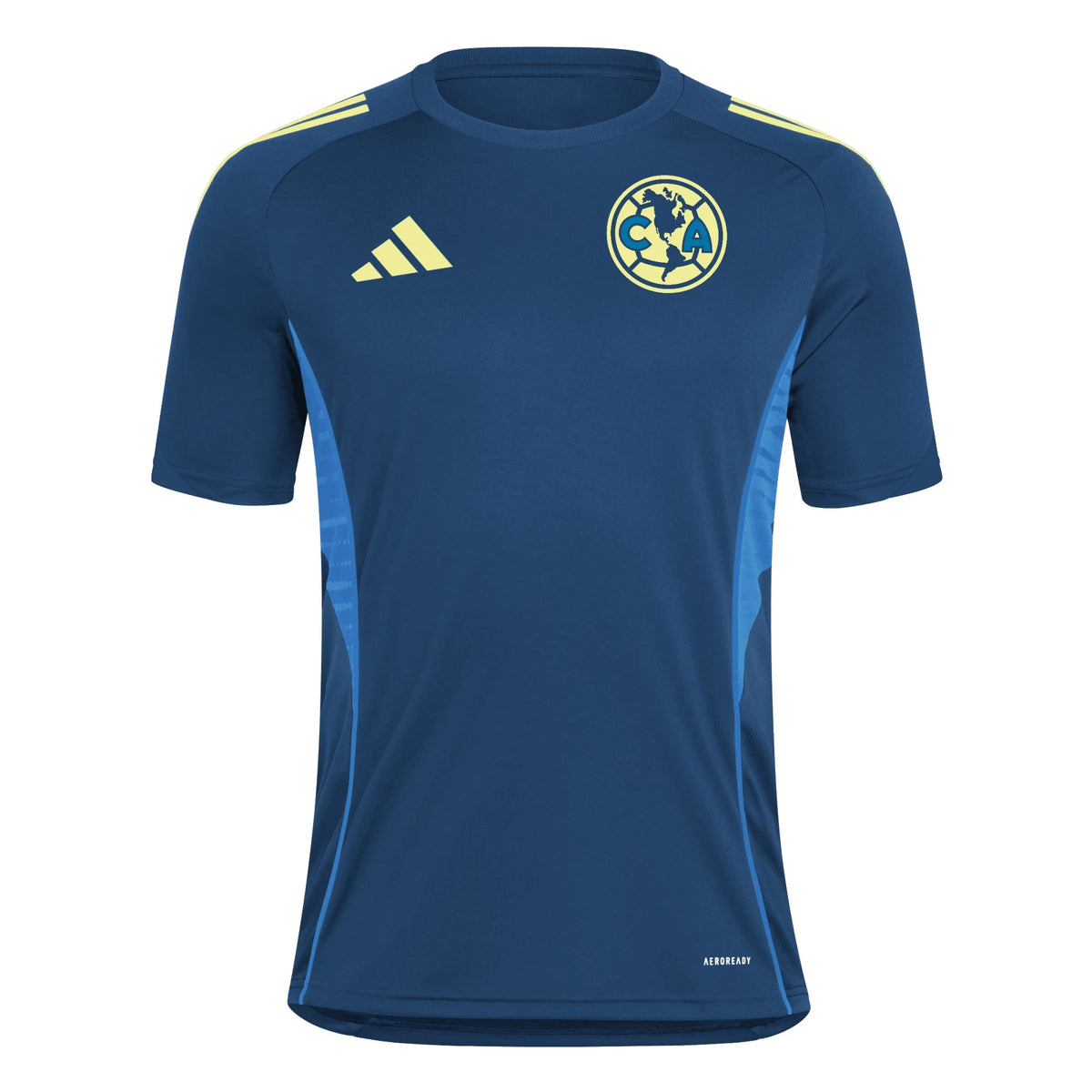 adidas Men's Club América Tiro 25 Training Jersey (Navy/Yellow) | SoccerWearhouse