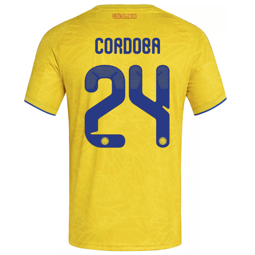 adidas Men's Cordoba Colombia 2026 Home Jersey (Impact Yellow) | SoccerWearhouse