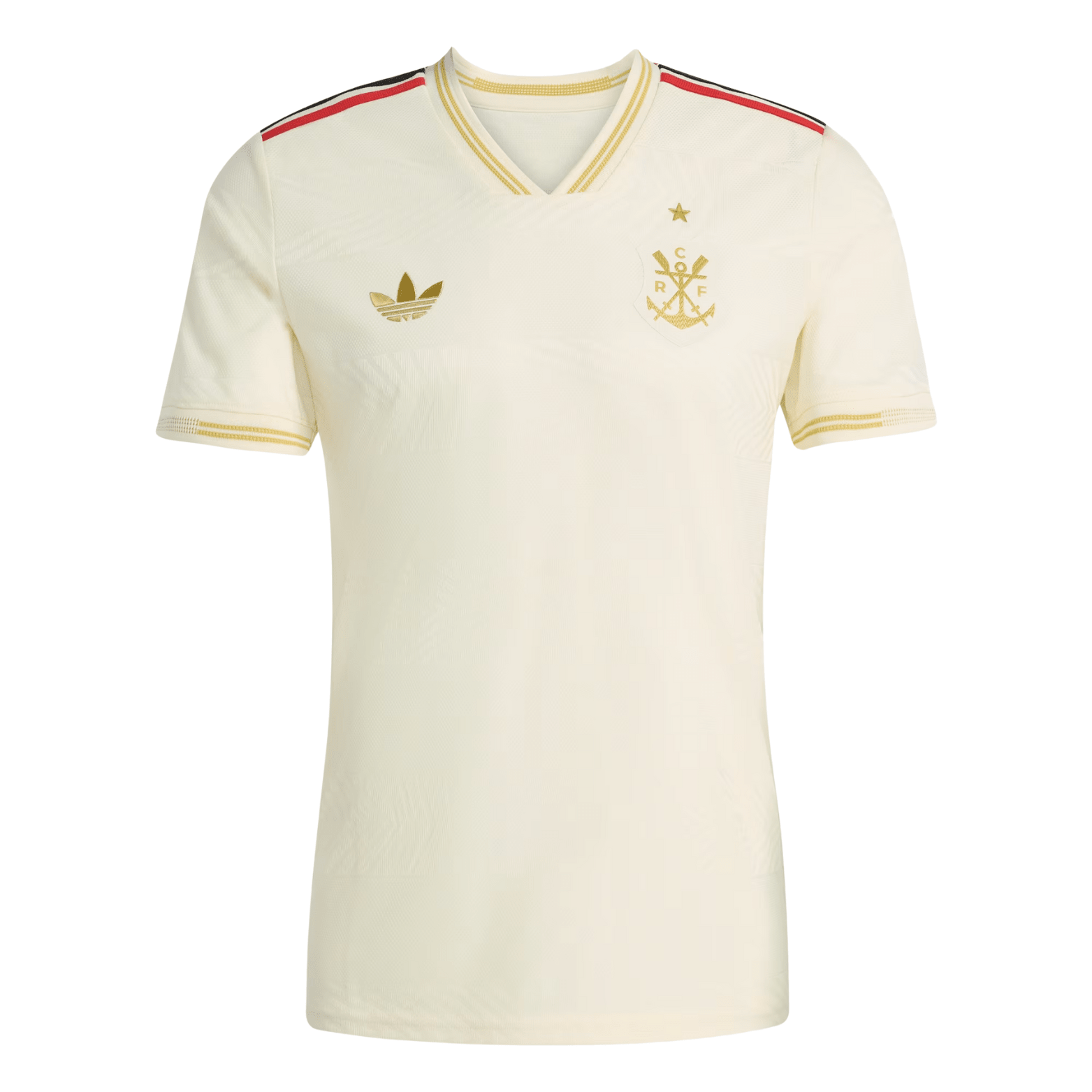 adidas Men's CR Flamengo Authentic Third Jersey 25/26 (Cream White) | SoccerWearhouse
