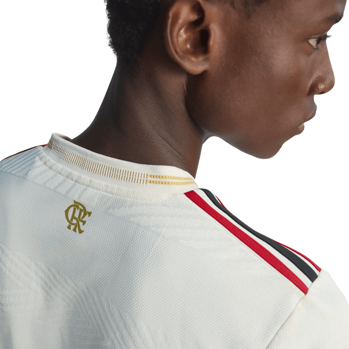 adidas Men's CR Flamengo Authentic Third Jersey 25/26 (Cream White) | SoccerWearhouse