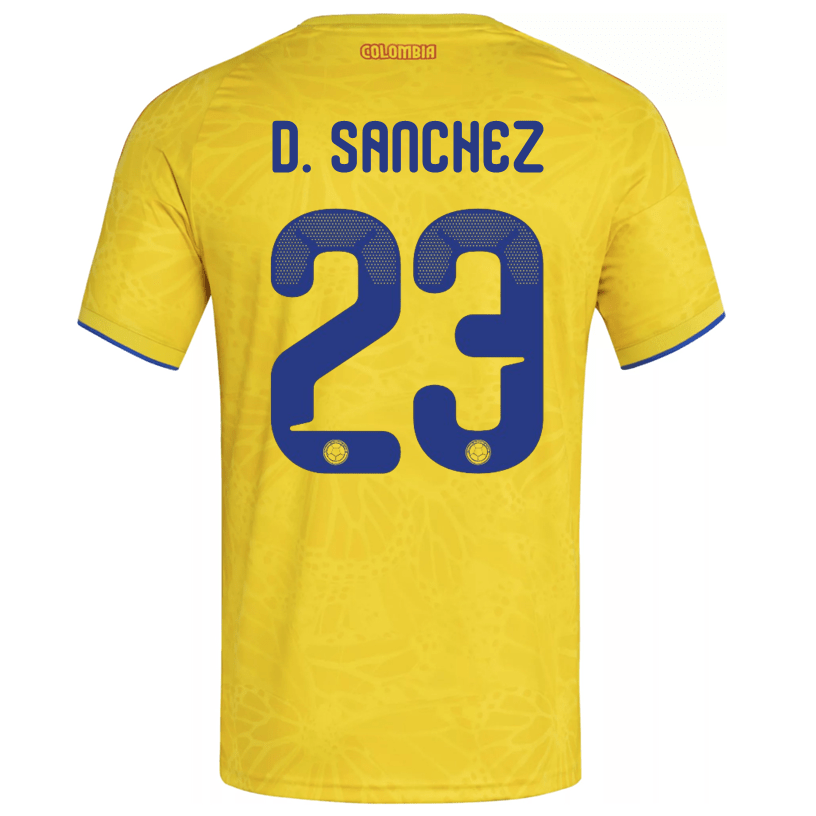 adidas Men's D. Sanchez Colombia 2026 Home Jersey (Impact Yellow) | SoccerWearhouse