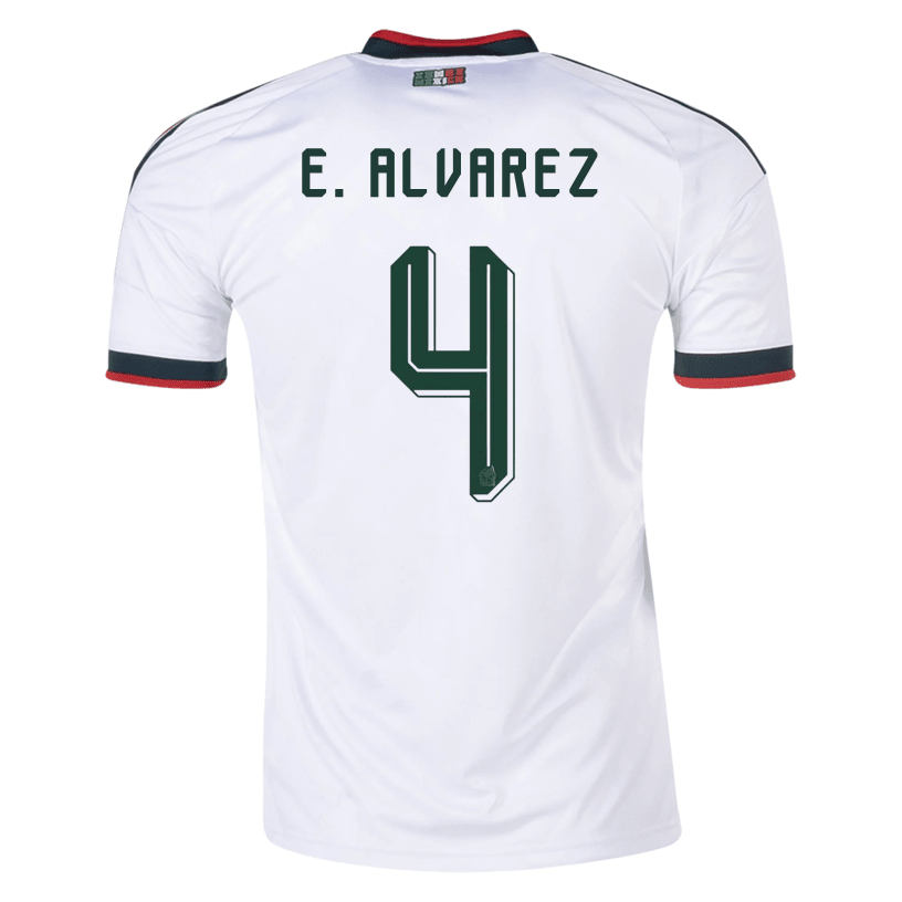 adidas Men's E. Alvarez Mexico 2026 Away Stadium Jersey (White) | SoccerWearhouse