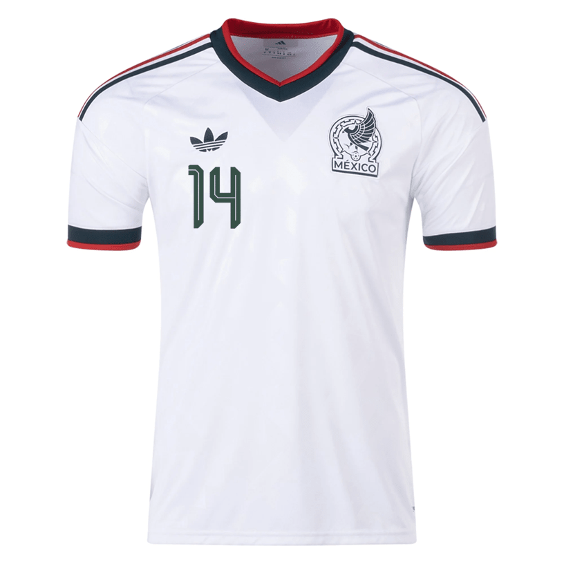 adidas Men's E. Sanchez Mexico 2026 Away Stadium Jersey (White) | SoccerWearhouse
